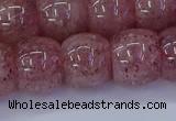 CBQ443 15.5 inches 13*18mm rondelle strawberry quartz beads