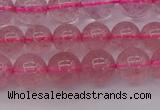 CBQ482 15.5 inches 8mm round strawberry quartz beads wholesale