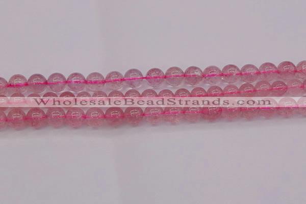 CBQ483 15.5 inches 10mm round strawberry quartz beads wholesale