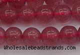 CBQ488 15.5 inches 10mm round strawberry quartz beads wholesale