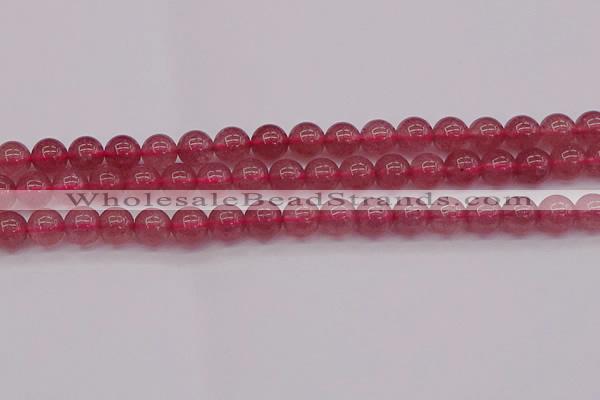 CBQ488 15.5 inches 10mm round strawberry quartz beads wholesale