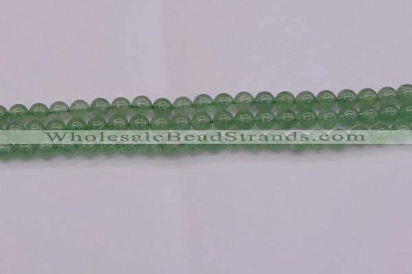 CBQ491 15.5 inches 6mm round green strawberry quartz beads