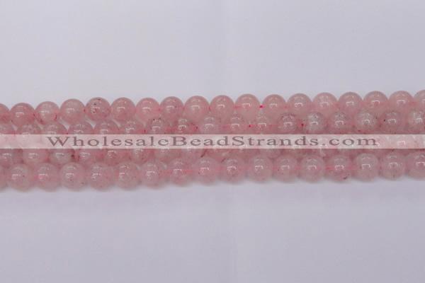 CBQ609 15.5 inches 12mm round natural strawberry quartz beads