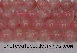 CBQ611 15.5 inches 6mm round natural strawberry quartz beads