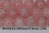 CBQ614 15.5 inches 12mm round natural strawberry quartz beads