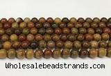 CBQ737 15.5 inches 8mm round red moss agate beads wholesale