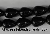 CBS205 15.5 inches 12*16mm teardrop blackstone beads wholesale