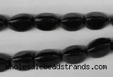 CBS212 15.5 inches 9*12mm trihedron blackstone beads wholesale