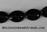 CBS250 15.5 inches 13*18mm oval blackstone beads wholesale