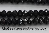 CBS513 15.5 inches 4*5mm faceted rondelle AA grade black spinel beads