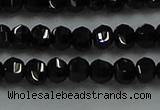 CBS528 15.5 inches 2.5*4mm lantern-shaped natural black spinel beads