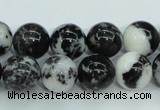 CBW104 15.5 inches 12mm round black & white jasper beads