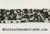 CBW170 15.5 inches 4mm round black & white jasper gemstone beads wholesale