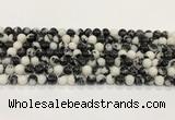 CBW171 15.5 inches 6mm round black & white jasper gemstone beads wholesale