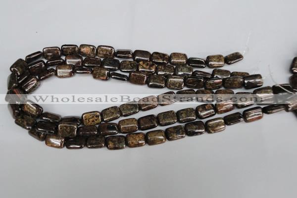 CBZ235 15.5 inches 10*14mm rectangle bronzite gemstone beads