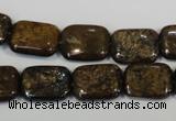 CBZ236 15.5 inches 12*16mm rectangle bronzite gemstone beads