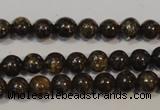 CBZ252 15.5 inches 3mm round bronzite gemstone beads wholesale