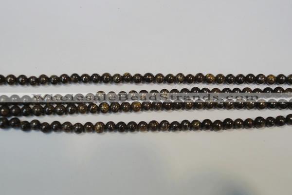 CBZ252 15.5 inches 3mm round bronzite gemstone beads wholesale