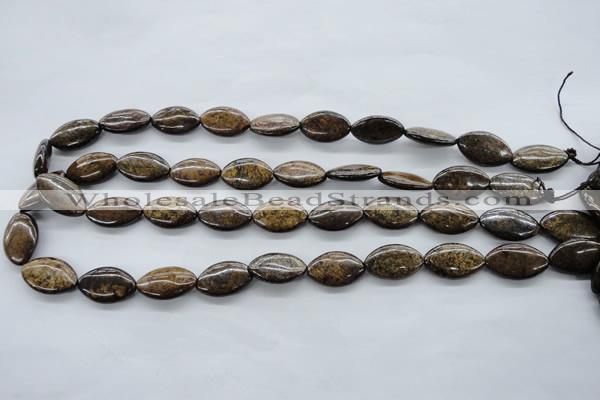 CBZ305 15.5 inches 12*20mm marquise bronzite gemstone beads wholesale