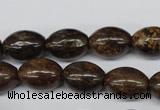 CBZ407 15.5 inches 10*14mm rice bronzite gemstone beads