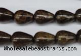 CBZ412 15.5 inches 10*14mm teardrop bronzite gemstone beads