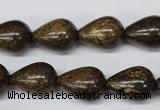 CBZ413 15.5 inches 12*16mm teardrop bronzite gemstone beads