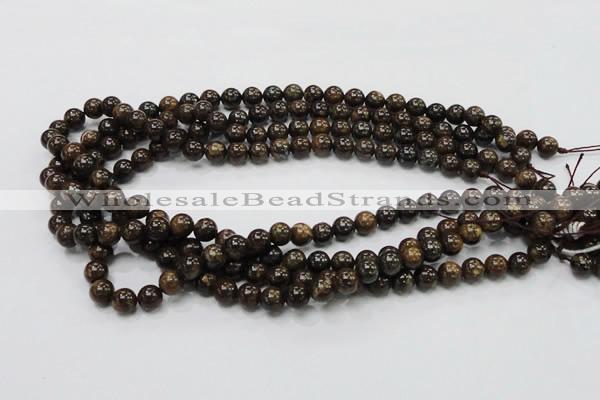 CBZ50 15.5 inches 8mm round bronzite gemstone beads wholesale