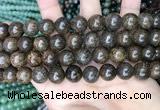 CBZ622 15.5 inches 12mm round bronzite beads wholesale