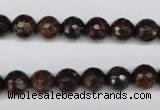 CBZ94 15.5 inches 8mm faceted round bronzite gemstone beads