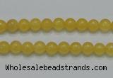 CCA03 15.5 inches 6mm round yellow calcite gemstone beads wholesale