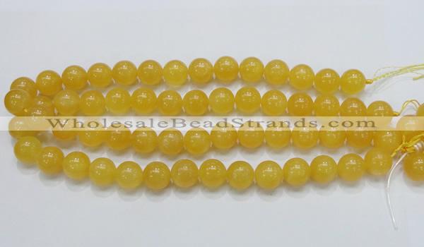 CCA07 15.5 inches 14mm round yellow calcite gemstone beads wholesale