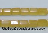 CCA10 15.5 inches 6*10mm cuboid yellow calcite gemstone beads