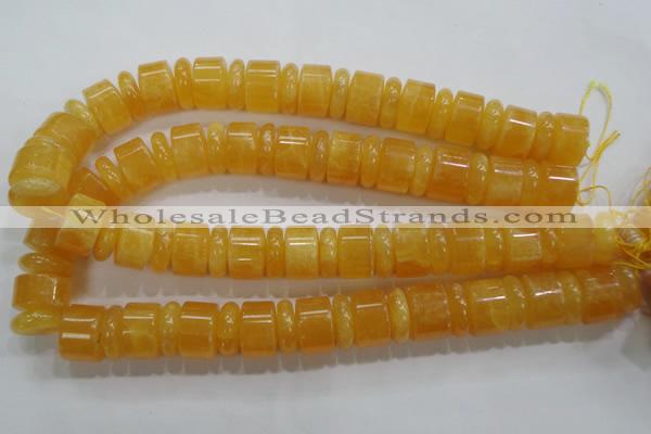 CCA20 15.5 inches 6*18mm & 12*18mm rondelle calcite gemstone beads