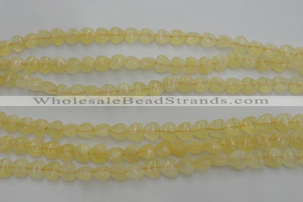 CCA22 15.5 inches 8*8mm heart calcite gemstone beads wholesale