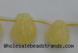 CCA33 Top-drilled 12*16mm nuggets calcite gemstone beads wholesale