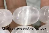 CCA372 15.5 inches 13*18mm rice white calcite gemstone beads