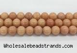 CCA518 15.5 inches 14mm round peach calcite gemstone beads wholesale