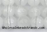 CCA528 15 inches 8mm round white calcite beads wholesale