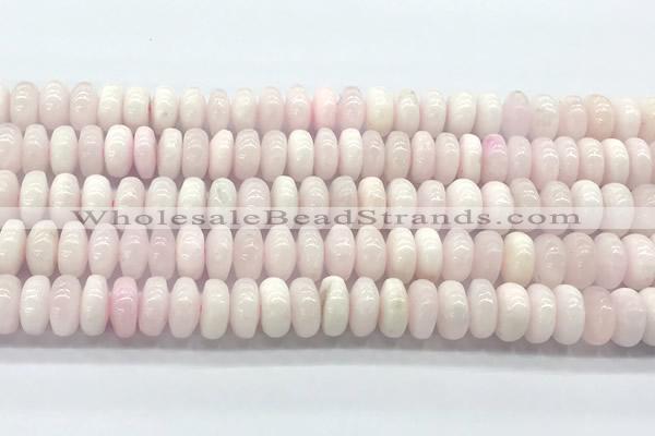 CCA536 15 inches 6*10mm rondelle pink calcite beads