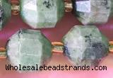 CCB1007 15 inches 9*10mm faceted diopside quartz beads