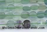 CCB1136 15 inches 4mm faceted coin fluorite beads