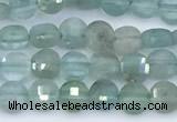 CCB1151 15 inches 4mm faceted coin apatite beads