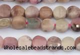 CCB1158 15 inches 4mm faceted coin gemstone beads