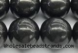 CCB1181 15 inches 16mm round shungite gemstone beads