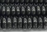 CCB1196 15 inches 4.5*10mm rondelle shungite gemstone beads