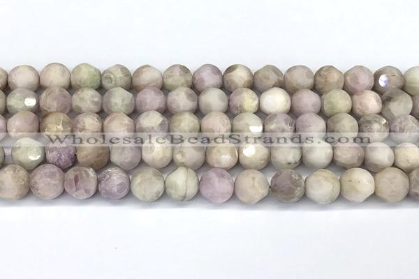 CCB1270 15 inches 10mm faceted kunzite gemstone beads