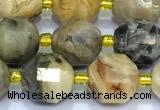 CCB1288 15 inches 9mm - 10mm faceted crazy lace agate beads