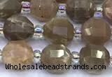 CCB1301 15 inches 7mm - 8mm faceted moonstone beads