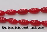 CCB132 15.5 inches 4*7mm rice red coral beads strand wholesale