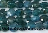 CCB1390 15 inches 4mm faceted coin apatite beads